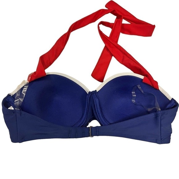 MY Hero Academia Bra Top Small Costume Cosplay Blue Red Halter - Picture 3 of 8